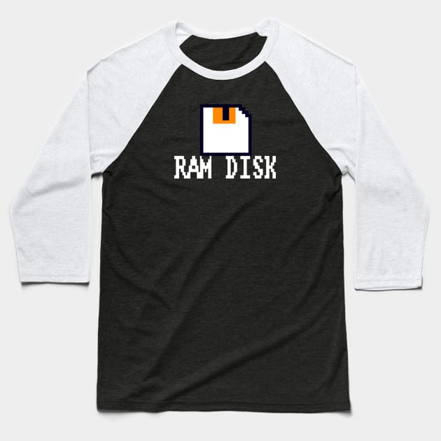 AmigaOS 1.3 RAM DISK Baseball T-Shirt by black_star